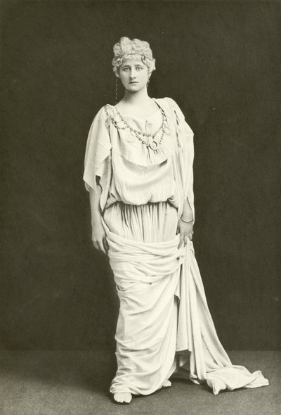 Bayan Mary Anderson Hermione olarak (gravür) by English Photographer