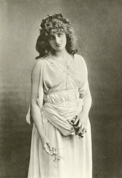 Bayan Mary Anderson Perdita olarak (gravür) by English Photographer