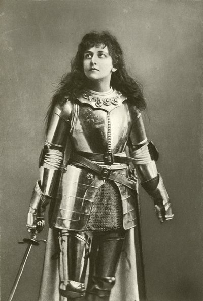 Bayan Mary Kingsley Joan of Arc olarak (gravür) by English Photographer