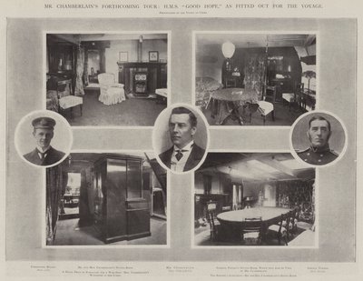 Bay Chamberlains Gelecek Turu, HMS Good Hope, Voyage için hazırlanmış olarak by English Photographer