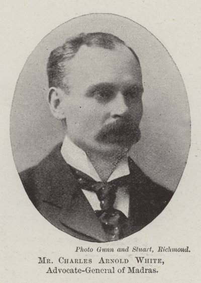 Bay Charles Arnold White, Madras Başsavcısı by English Photographer