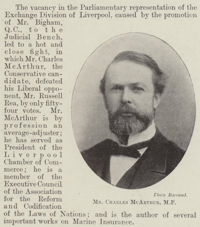 Bay Charles McArthur, Milletvekili by English Photographer