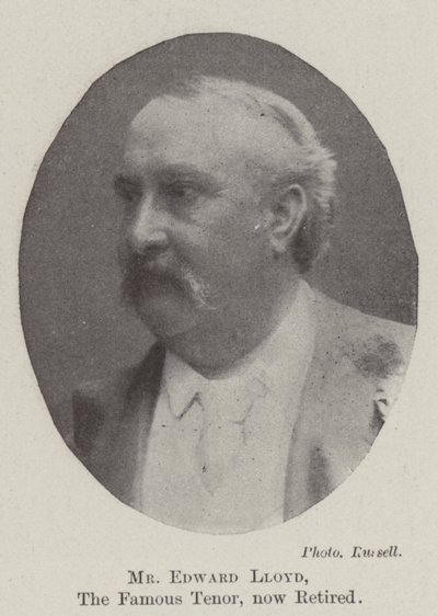 Ünlü Tenor Bay Edward Lloyd emekli oldu by English Photographer