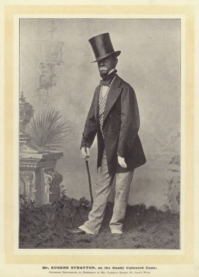 Bay Eugene Stratton, Züppe Renkli Rakun olarak by English Photographer