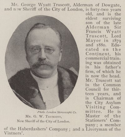 Bay GW Truscott, Londra Şehri
