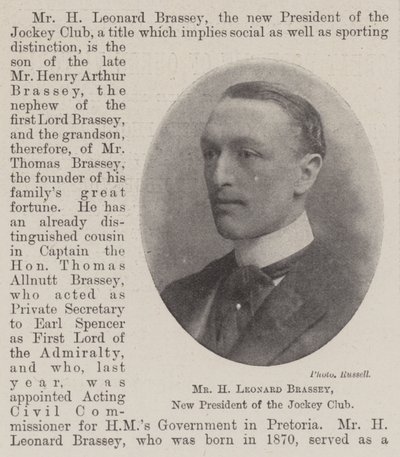 Bay H Leonard Brassey, Jokey Kulübü