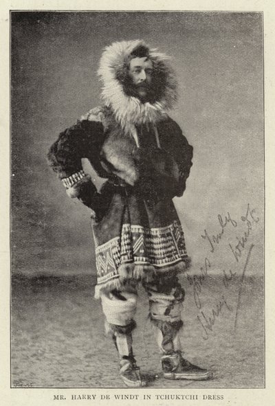 Tchuktchi Elbiseli Bay Harry de Windt by English Photographer