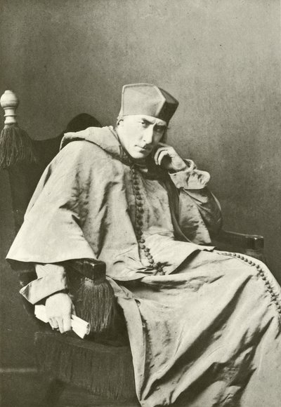 Bay Henry Irving Kardinal Wolsey olarak (gravür) by English Photographer