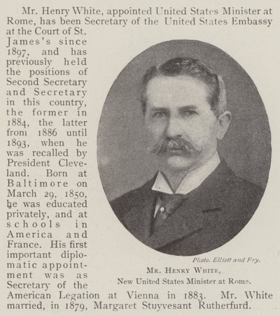 Henry White, Roma