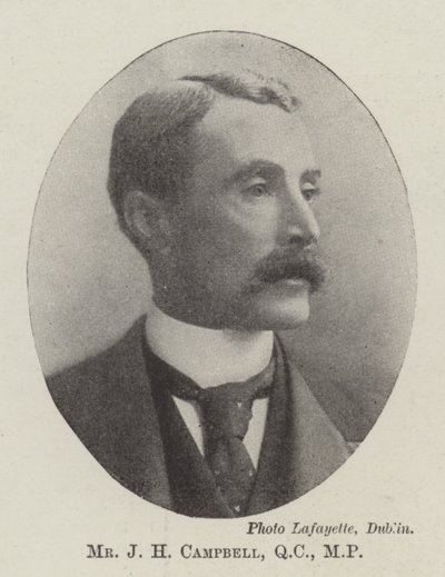 Bay JH Campbell, QC, MP by English Photographer
