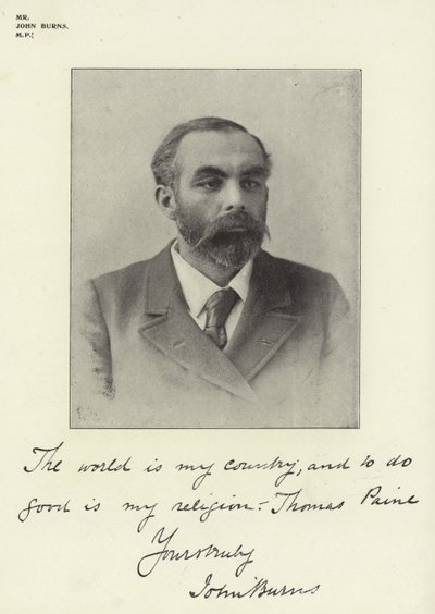 Bay John Burns, Milletvekili by English Photographer