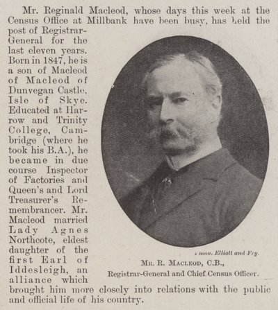 Bay R Macleod, CB, Genel Sekreter ve Baş Sayım Görevlisi by English Photographer