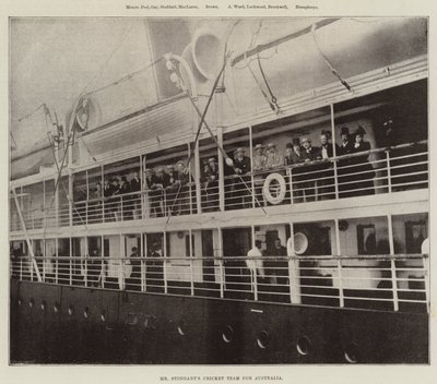 Avustralya için Bay Stoddarts Kriket Takımı by English Photographer