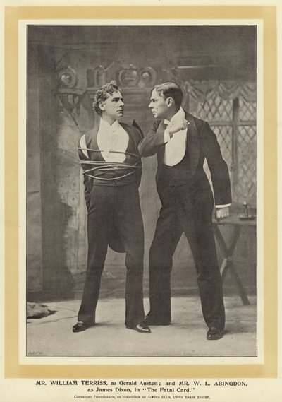 Gerald Austen rolünde Bay William Terriss; ve Bay W L Abingdon, The Fatal Card