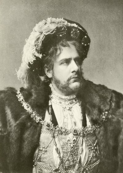 Bay William Terriss Henry VIII olarak (gravür) by English Photographer