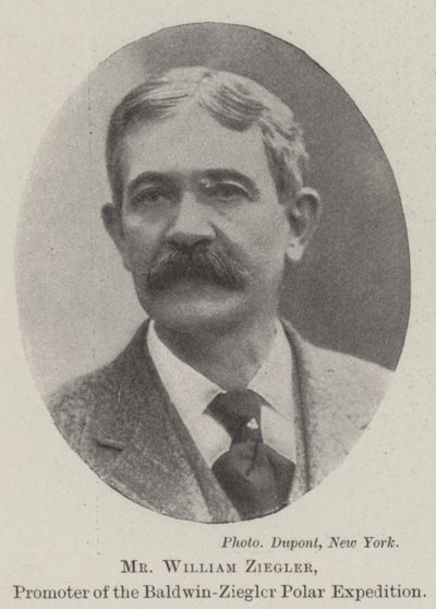 Bay William Ziegler, Baldwin-Ziegler Kutup Seferi Organizatörü by English Photographer