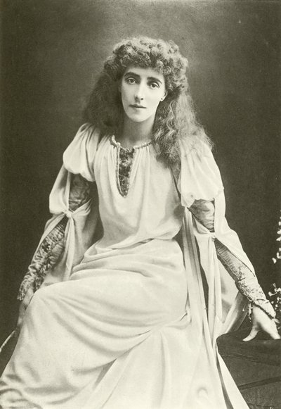 Bayan Beerbohm Ağacı Ophelia olarak (gravür) by English Photographer