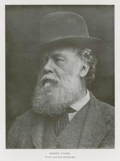 Myles Birket Foster, İngiliz sanatçı (s/b fotoğraf) by English Photographer