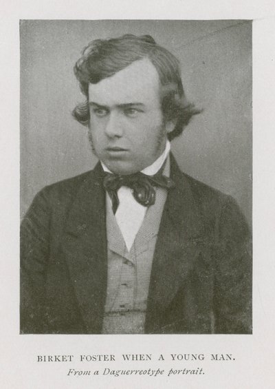 Myles Birket Foster, İngiliz sanatçı, genç bir adam olarak (s/b fotoğraf) by English Photographer