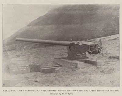Deniz Silahı, Joe Chamberlain, Kaptan Scotts Pozisyon Taşıma ile, On Tur ateş ettikten sonra by English Photographer