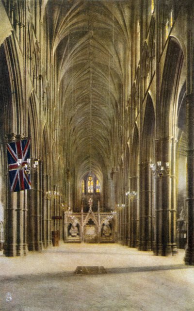 Nef ve Meçhul Savaşçının Mezarı, Westminster Abbey, Londra by English Photographer