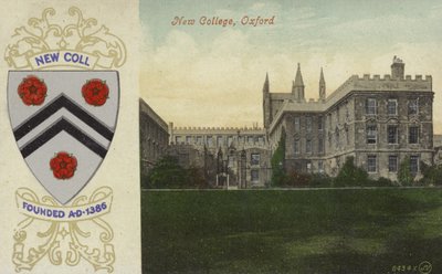 New College, Oxford (renkli fotoğraf) by English Photographer
