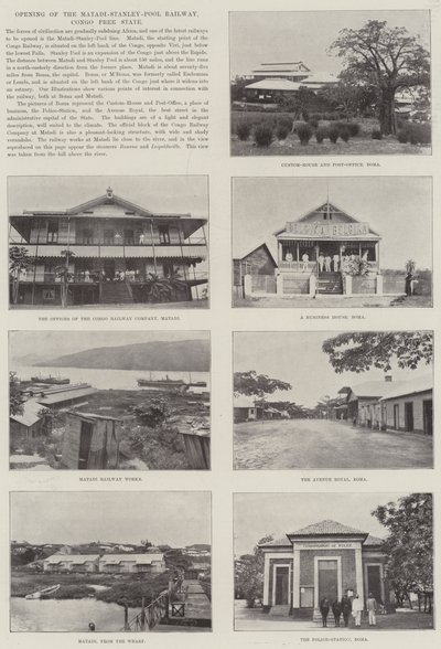 Matadi-Stanley-Pool Demiryolunun Açılışı, Kongo Serbest Devleti by English Photographer