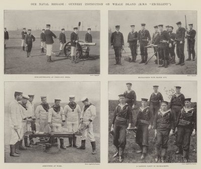 Deniz Tugayımız, Balina Adasında Topçu Eğitimi (HMS Mükemmel) by English Photographer