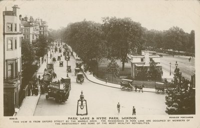 Park Lane ve Hyde Park, Londra by English Photographer