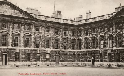 Peckwater Dörtgeni, Christ Church, Oxford (s/b fotoğraf) by English Photographer