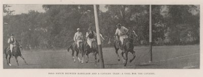 Ranelagh ve Süvari Takımı arasındaki Polo Maçı, Süvari Hedefi by English Photographer