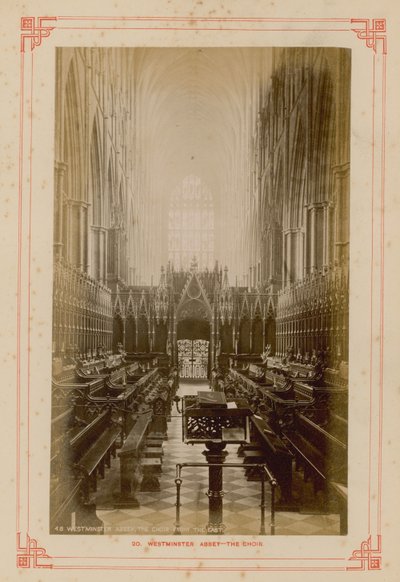 Westminster Abbey Korosu Kartpostalı by English Photographer