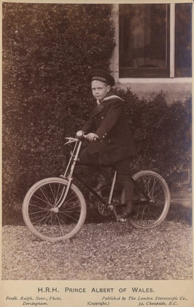 Galler Prensi Albert sadece bir bisiklet pozu veriyor by English Photographer