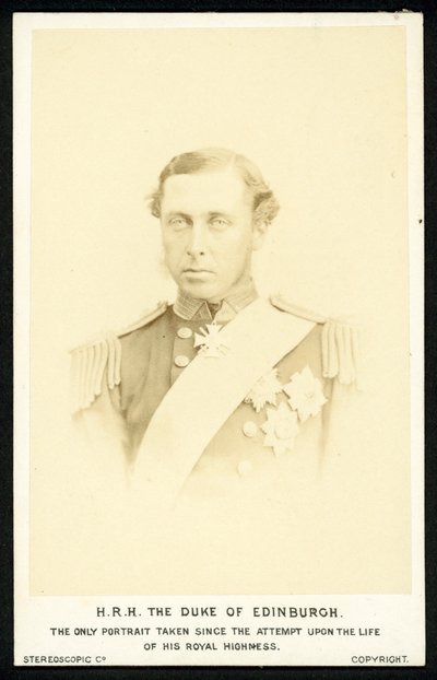 Prens Alfred, Edinburgh Dükü by English Photographer
