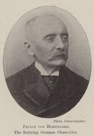 Emekli Alman Şansölyesi Prens von Hohenlohe by English Photographer