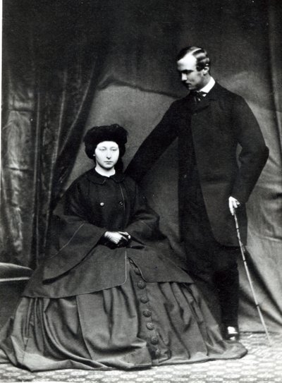 Hessen Prensesi Alice ve Prens Ludwig, 1860 by English Photographer