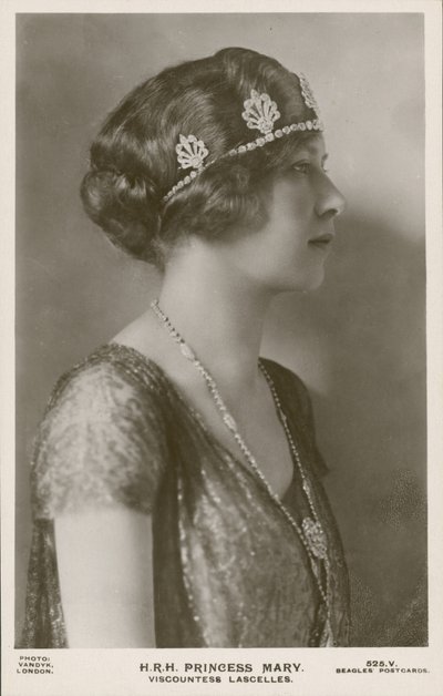 Prenses Mary, Vikontes Lascelles (s/b fotoğraf) by English Photographer