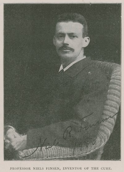 Profesör Niels Finsen, Işık Tedavisinin mucidi by English Photographer