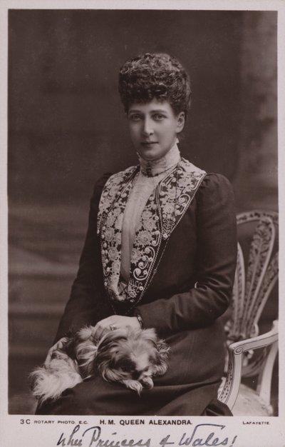 Kraliçe Alexandra (b/w fotoğraf) by English Photographer