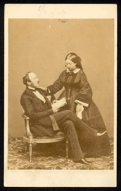 Kraliçe Victoria ve Prens Albert by English Photographer