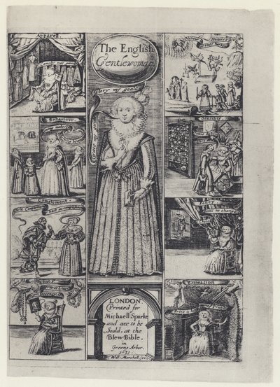 R Brathwait, The English Gentlewoman, M Sparke 1631 (s/b fotoğraf) by English Photographer