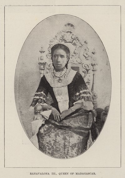 Ranavalona III, Madagaskar Kraliçesi by English Photographer