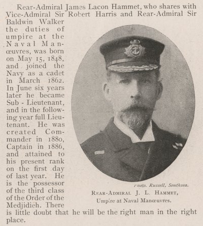 Tuğamiral J L Hammet, Deniz Manevralarında Hakem by English Photographer