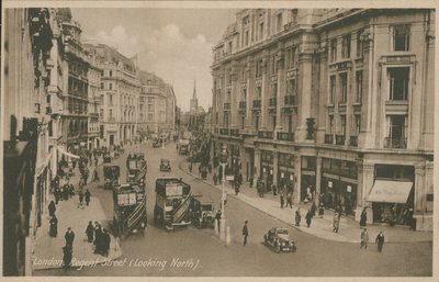 Regent Street, Londra, kuzeye bakıyor by English Photographer