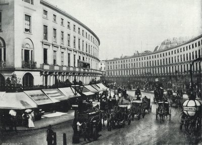 Regent Street, The Quadrant (s/b fotoğraf) by English Photographer