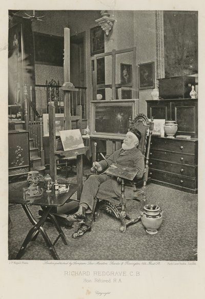 Richard Redgrave, Hyde Park Gate Stüdyosunda by English Photographer