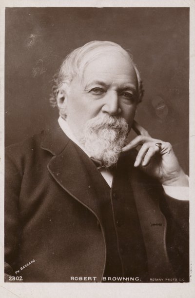 Robert Browning (1812-1889), İngiliz şair ve oyun yazarı by English Photographer