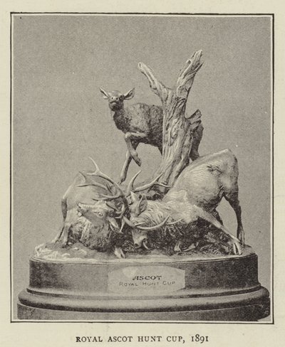 Kraliyet Ascot Avı Kupası, 1891 by English Photographer