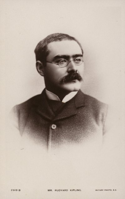 Rudyard Kipling (1865-1936), İngiliz kısa öykü yazarı, şair ve romancı by English Photographer