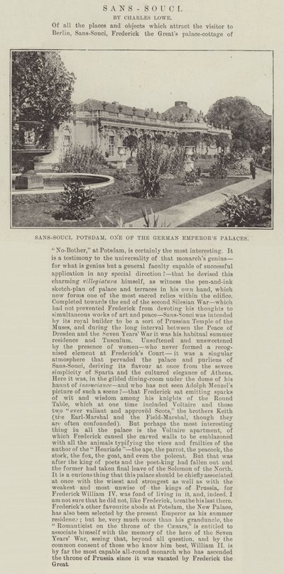 Sans-Souci, Potsdam, Alman İmparatorlarının Saraylarından Biri by English Photographer